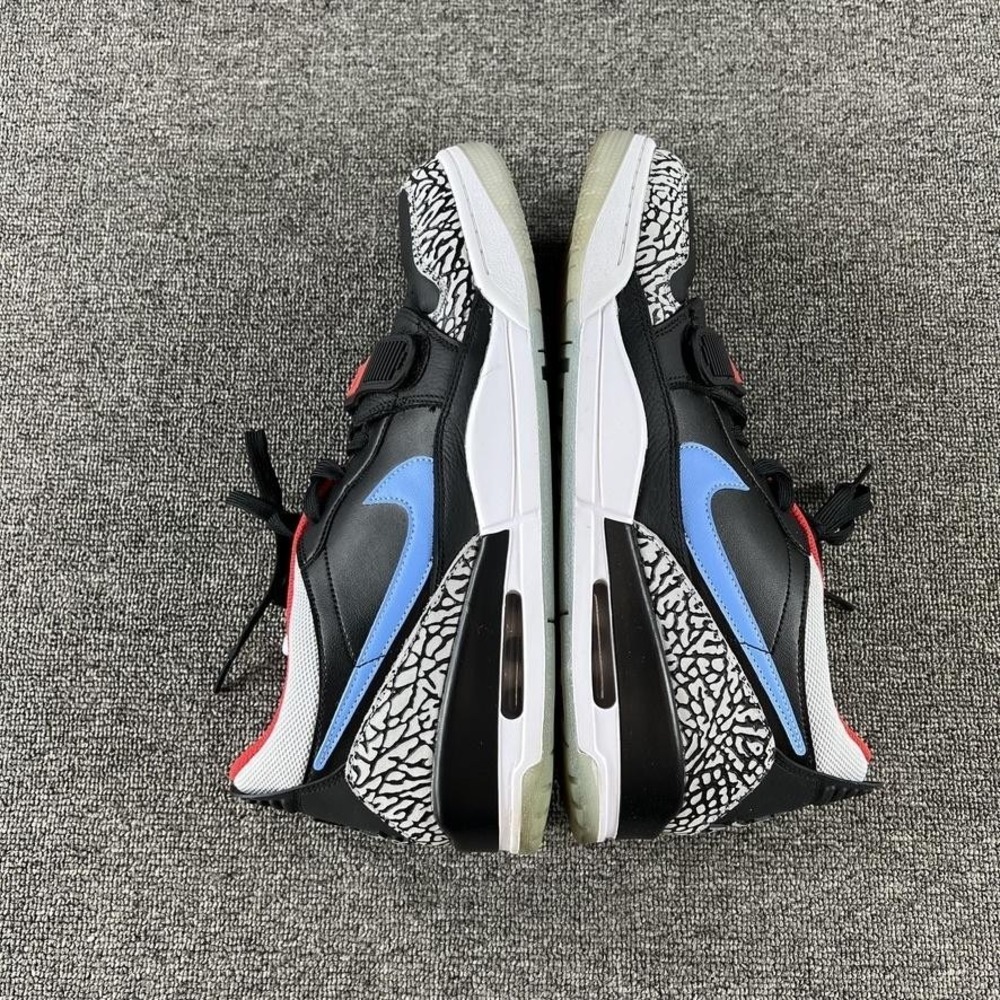 Nike Jordan Legacy 312 Low Shoes Mens 13 Black Red Blue Elephant CD7069 004 - Picture 8 of 11
